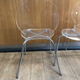 4 Transparent chairs