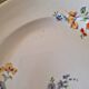 12 M8S France porcelain dessert plates, floral design