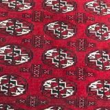 Vintage Bukhara 102 X 130 afghan turkmen carpet