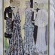 Cadre illustration de la mode de Lucien Lelong, 1940-50
