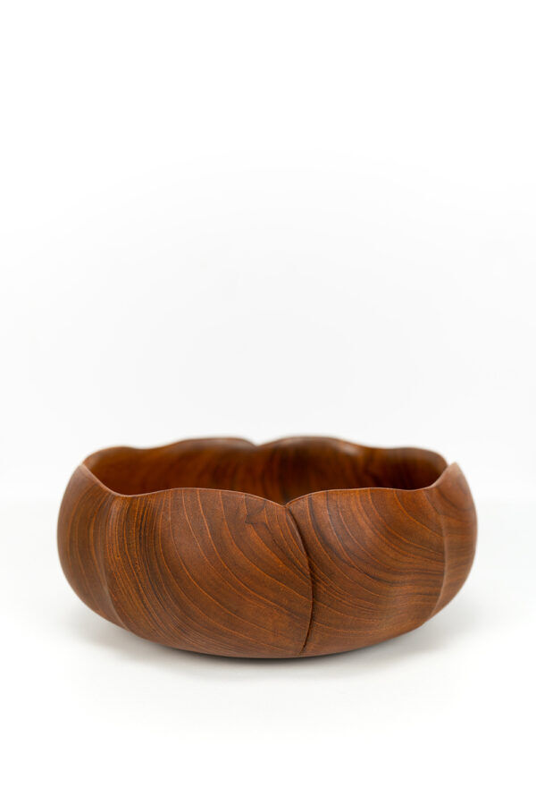 Handmade teak bowl