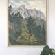 Oil on canvas by Camille Leroy 1905-1995. Alpes-Maritimes.