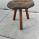Antique vintage farmhouse tripod stool