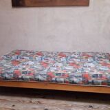 Scandinavian 3-seater convertible sofa bed, click-clack bench