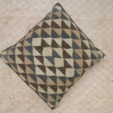 Handmade Flatwoven Kilim Cushion Cover Vintage Turkish Scatter Pillow