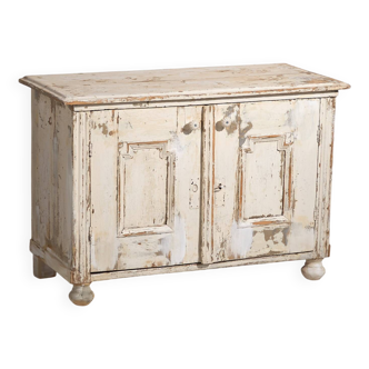 Petite armoire blanche ancienne (c.1900) #48