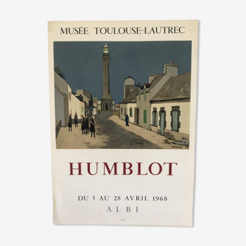 Affiche Humblot Musée Toulouse-Lautrec Albi 1968