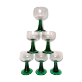 6 glasses of wine Alsace twisted feet