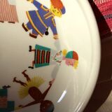 Children's dishes or birth gift Plate and bowl Utan gränser gustavsberg vintage design scan