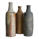 Lot de 3 bouteilles anciennes en grès