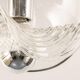 1 of 6 Large transparent glass pendant by Peill & Putzler, Germany, 1970s