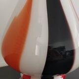 Vintage Italian pop art blown soliflore vase from the 70s in opaline