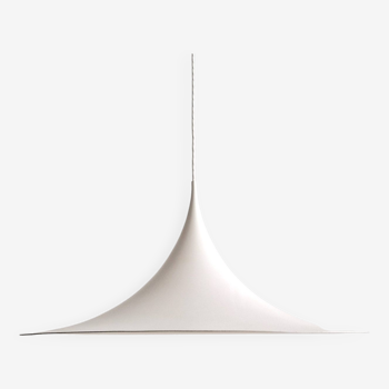 White Semi Maxi pendant lamp by Claus Bonderup & Torsten Thorup, Denmark 1960's