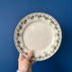 Set of 4 flat plates Terre de Fer Moulin des Loups model Violett