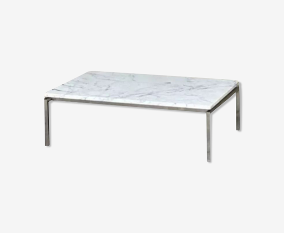 Table basse marbre et chrome, 1970