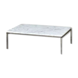 Marble and chrome coffee table, 1970