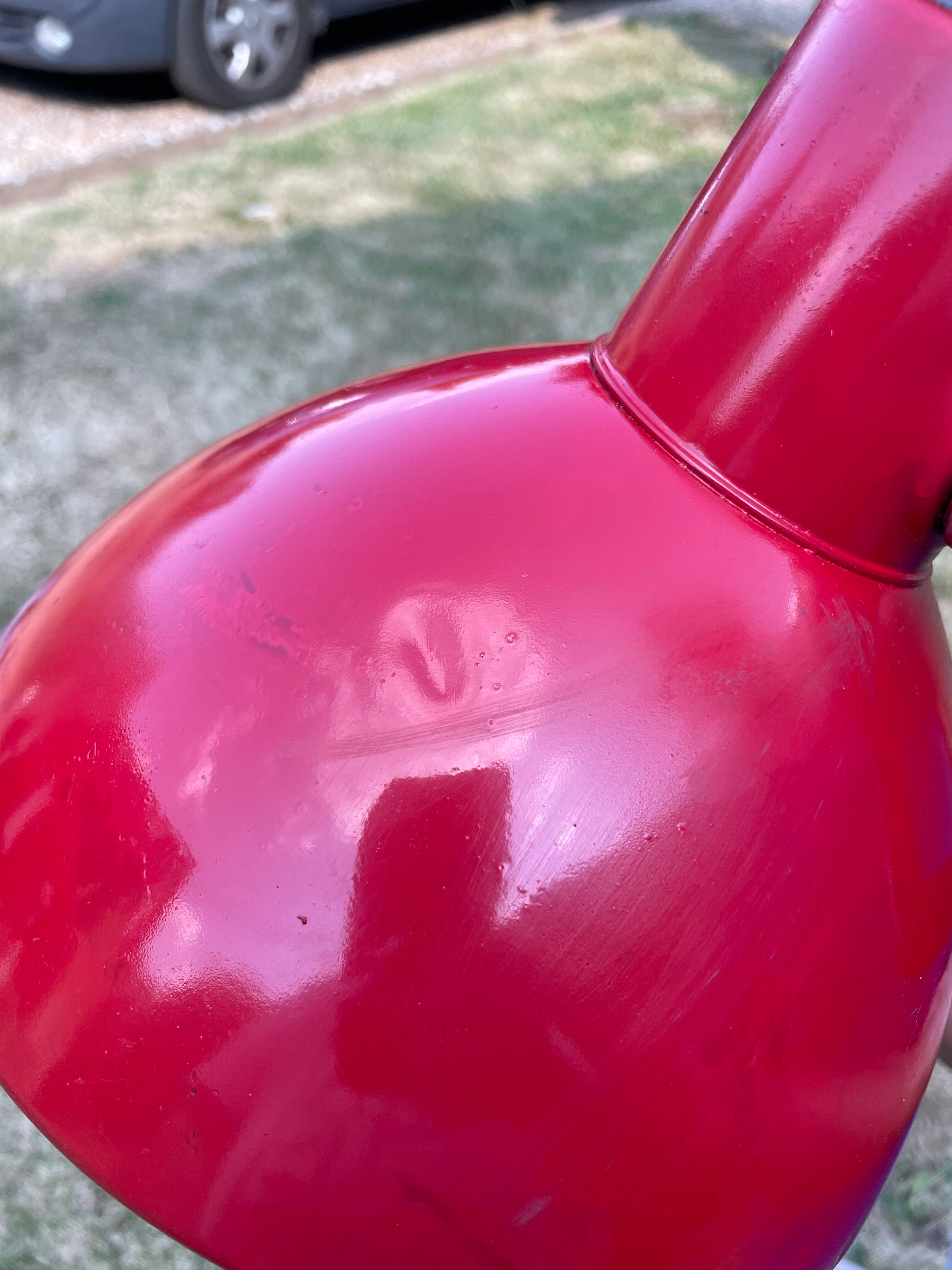 Vintage pantograph wall lamp 1950 red