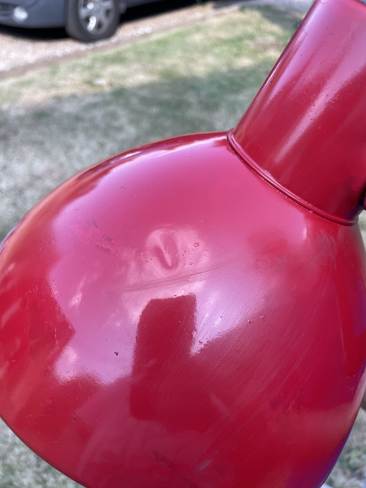 Vintage pantograph wall lamp 1950 red