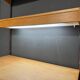 Vintage bookcase | Desk | With lighting | Kai Kristiansen | Wall shelves | Oak