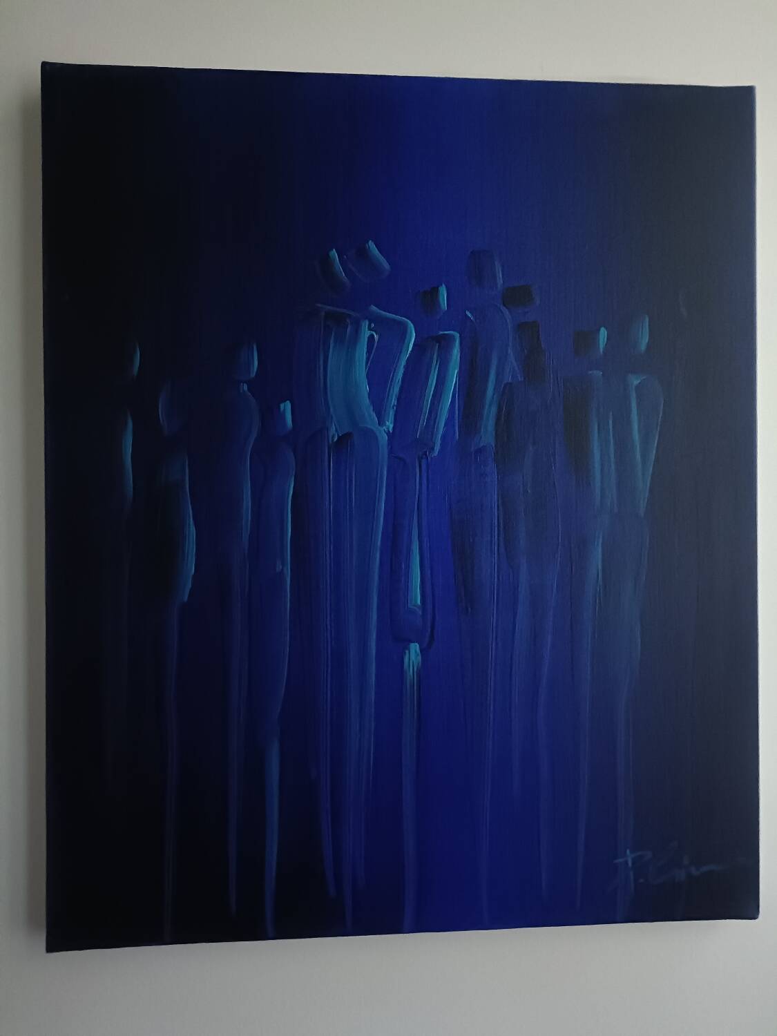 Painting, oil on canvas signed