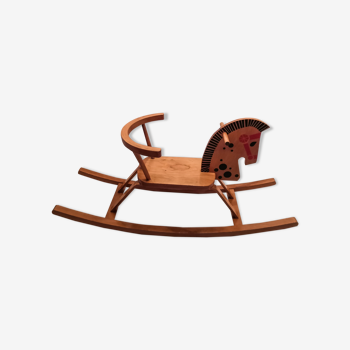 Wooden rocking horse