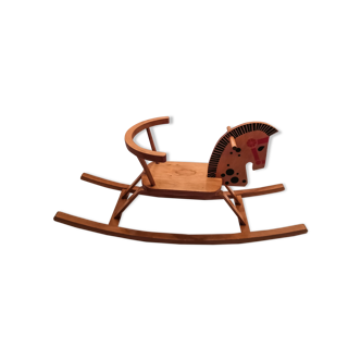 Wooden rocking horse