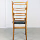 Vintage wooden & brass dining chairs
