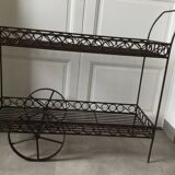 Wrought iron garden trolley