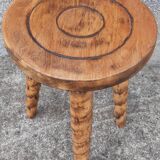 Folk art tripod stool