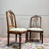 Pair of Louis XVI Period Walnut Chairs, 18th Century