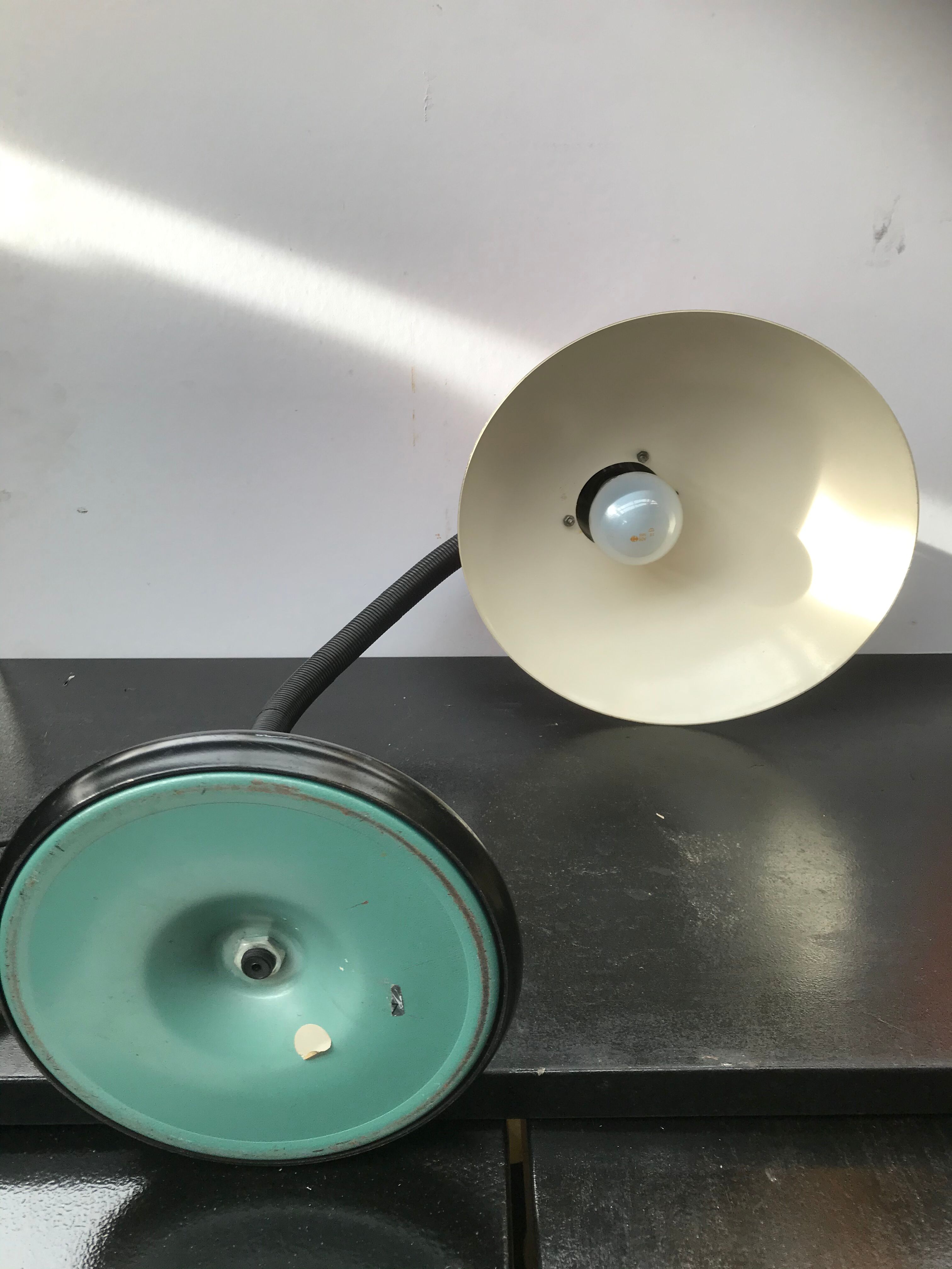 Office lamp Aluminor red metal