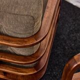 Lajos Kozma, important Art Deco  armchairs by Budapest Werkstatte, 1930s