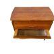 Vintage wooden sewing box/mini commode on wheels