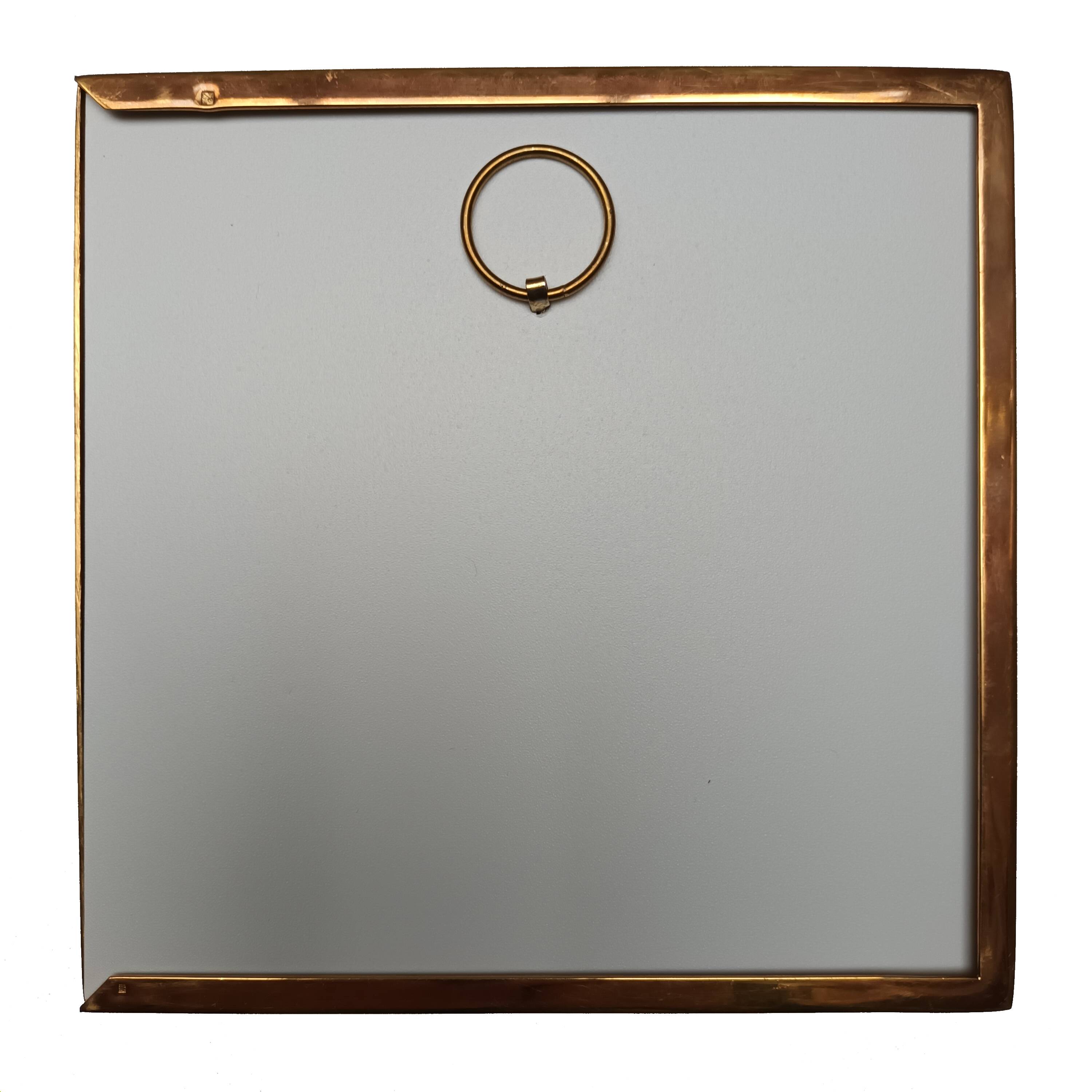 Golden square frame Italy circa 1970