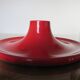 Applique Targetti en aluminium rouge années 60 70