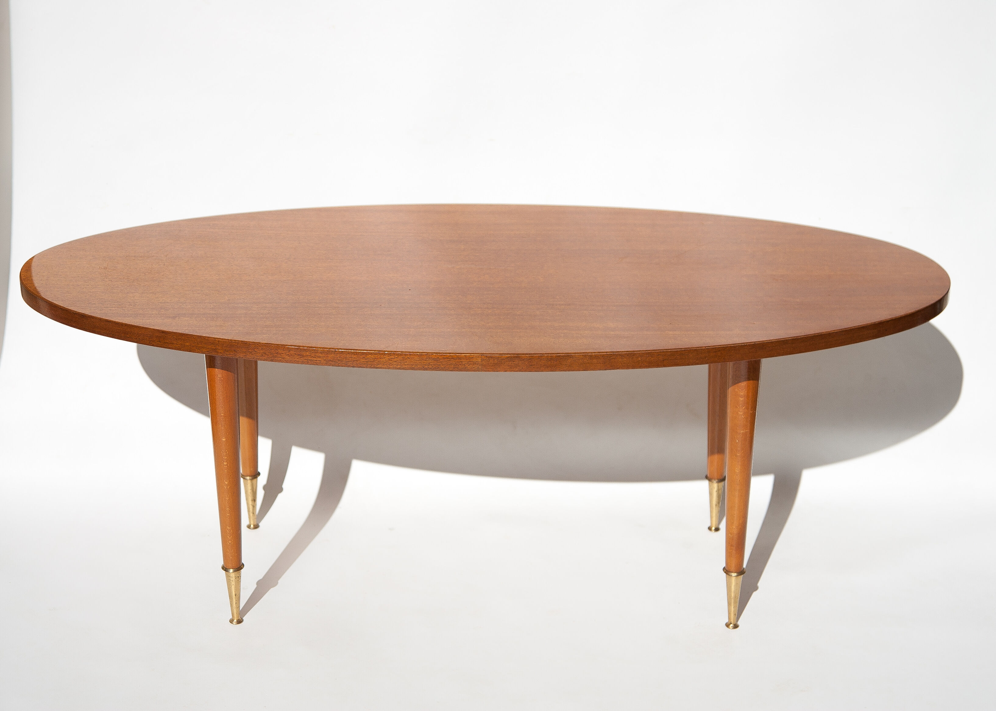 Table vintage, wood table, coffee table, coffee table, table oval, table feet compass, interior decorating, home décor, 60's