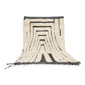 Tapis beni ourain en laine pure fait main traditionnelle taille 2/3 m