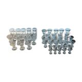 Set of 47 lorraine crystal glasses