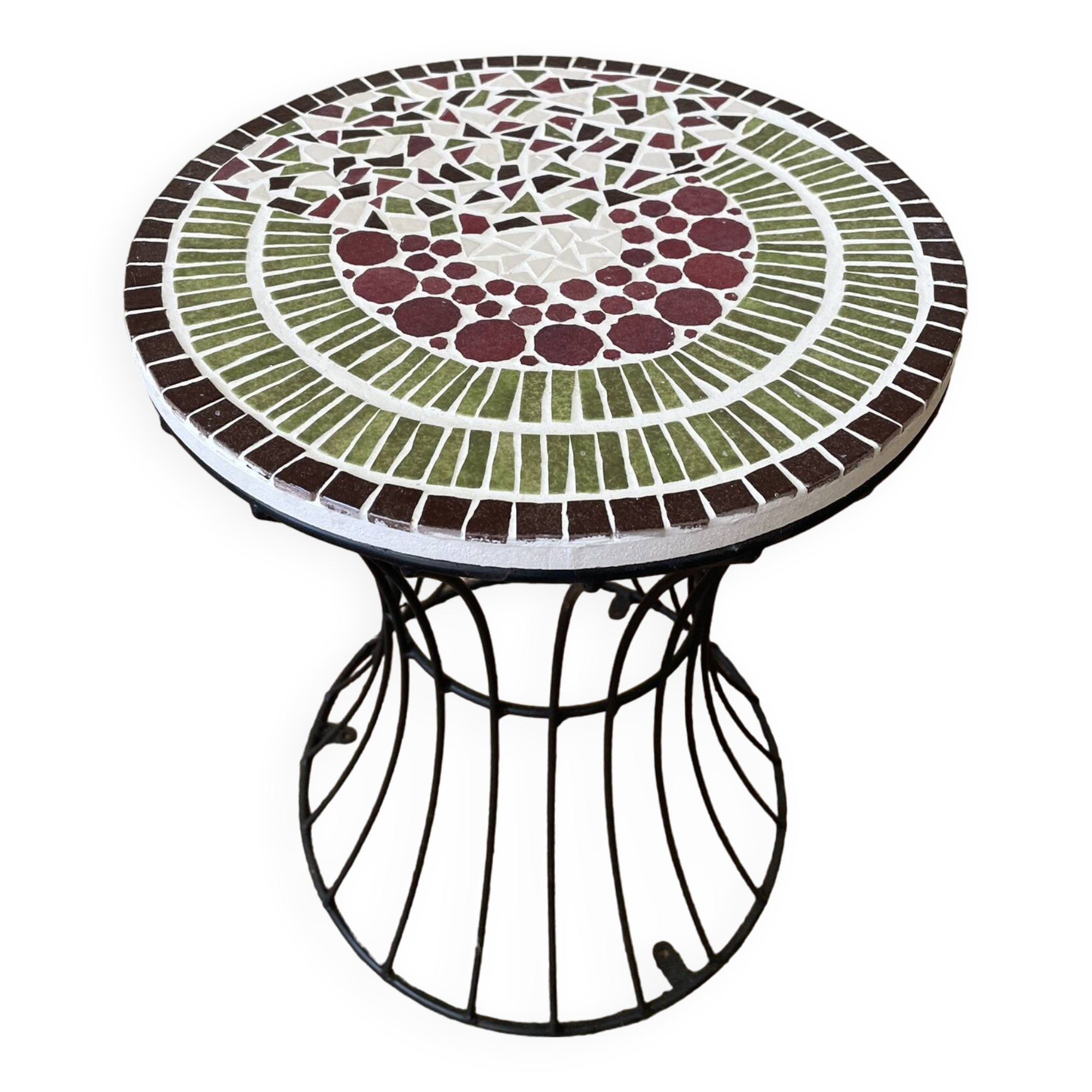 Mosaic metal coffee table
