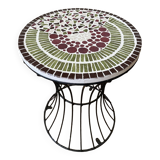 Mosaic metal coffee table