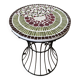 Mosaic metal coffee table