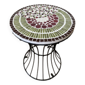 Table basse métal mosaïque