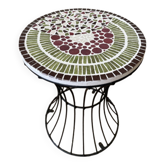 Mosaic metal coffee table