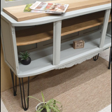 Art Deco console in oak