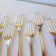 6 Christofle art deco style silver plated forks