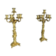 Bronze Candelabra, after J-A. Meissonnier, Rococo style, Napoleonic era