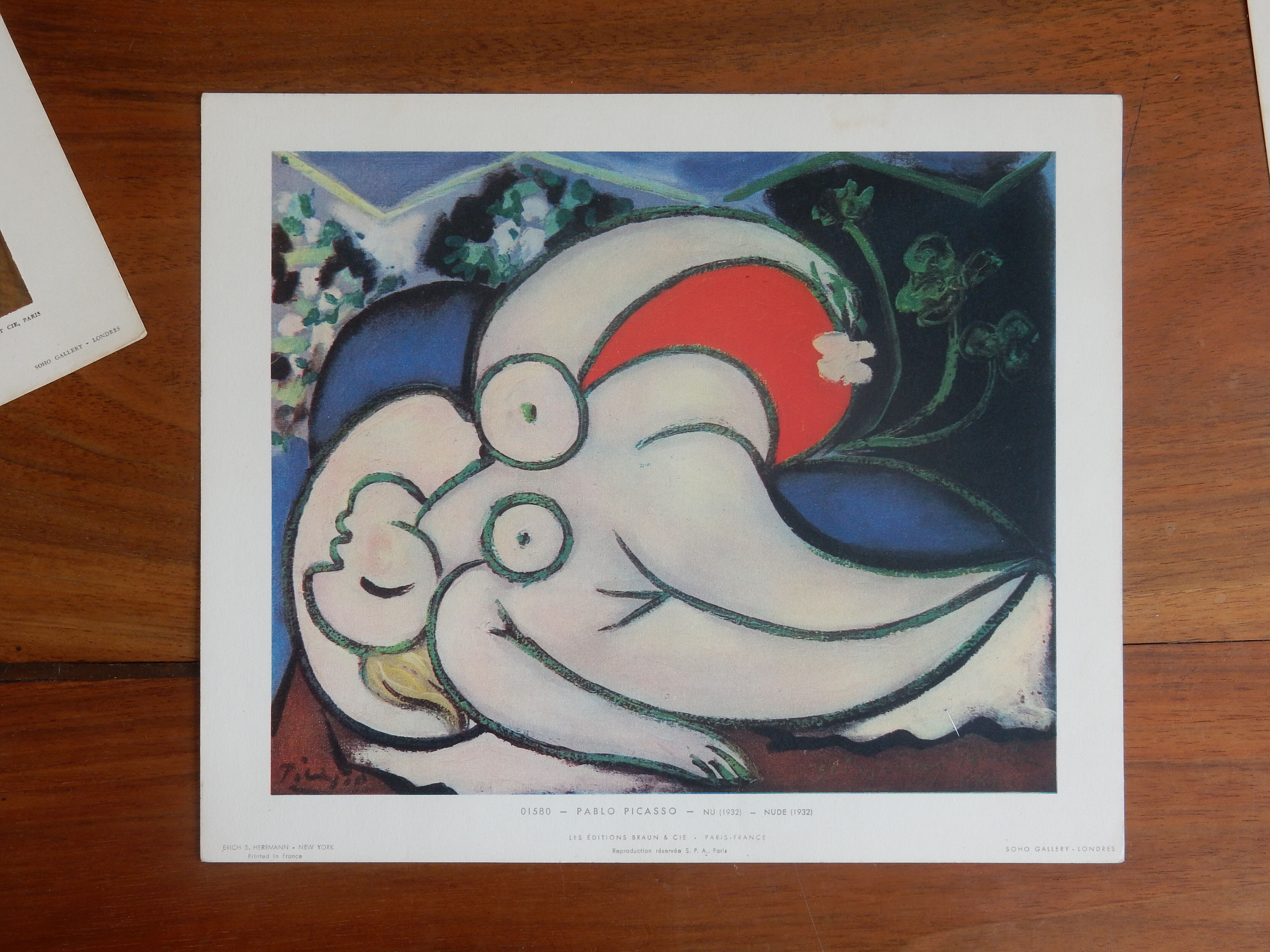 Picasso Nu 1932 reproduction Editions Braun & Cie - Paris