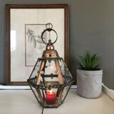 Ancient brass lantern 12 facets