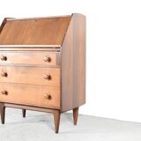 Vintage Danish Style Bureau / Cabinet In Afromosia By A. Younger