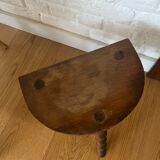 Brutalist cowherd tripod stool